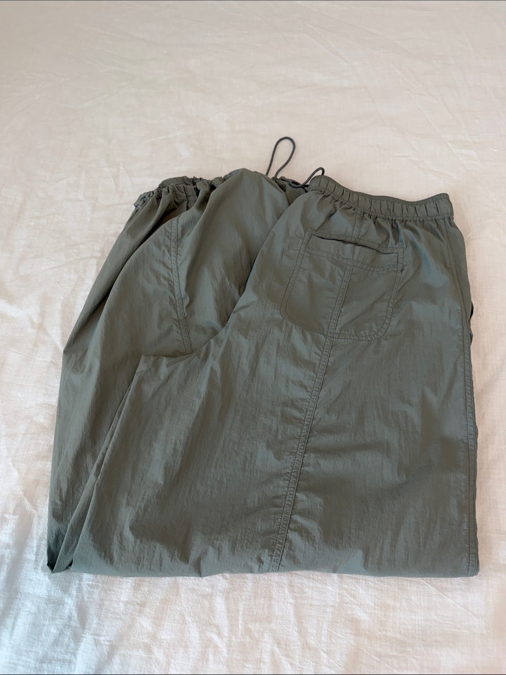 NWT Daily Practice Anthropologie Sage Parachute Cargo Pants Utility Wide Leg - Picture 13 of 13